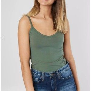 NWOT Buckle BKE Core Green Camisole Extra Long Small